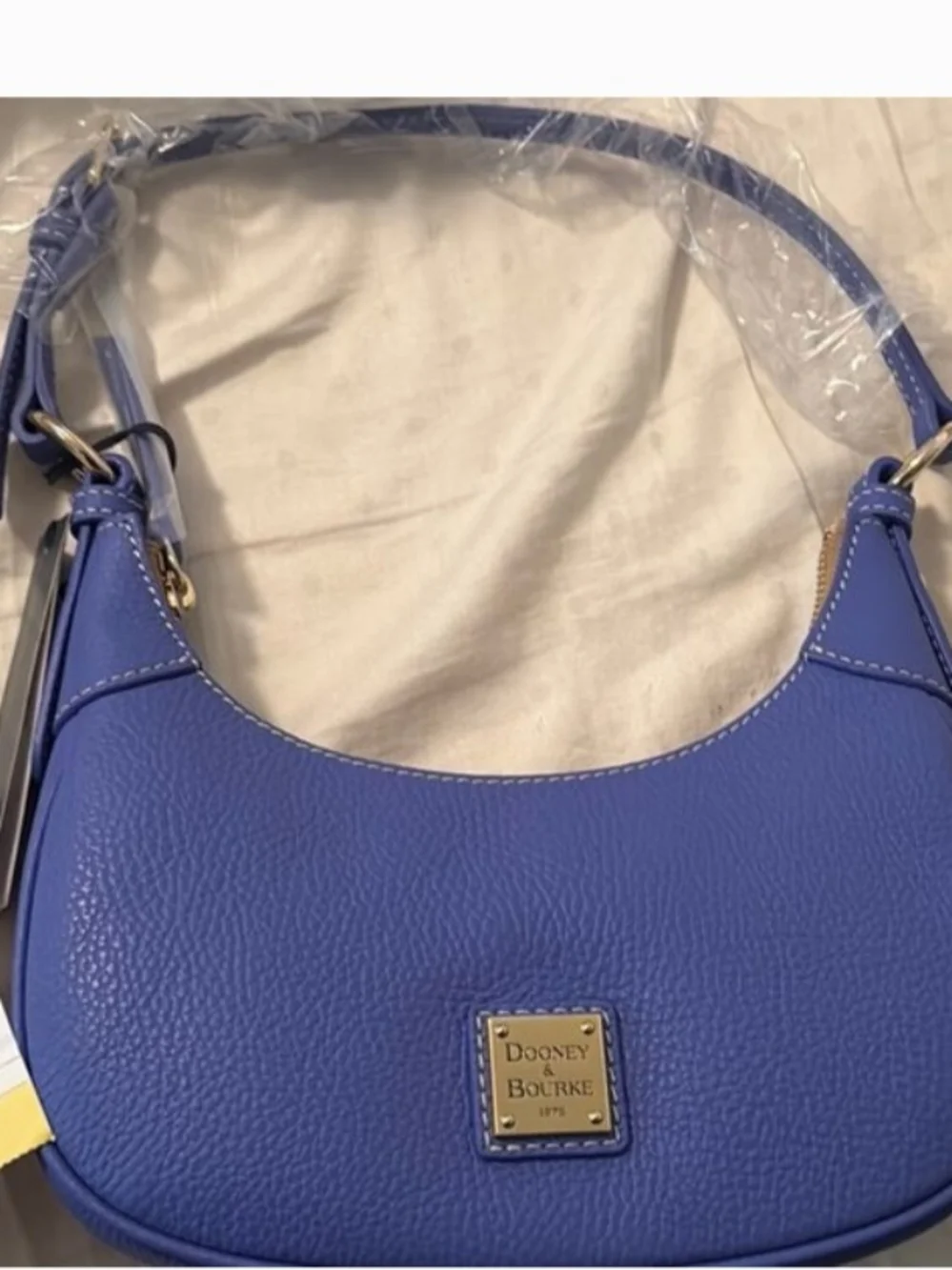Dooney & Bourke Lucca Leather Hobo in Periwinkle Blue